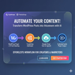 n8n Workflow Wordpress AI VoiceOvers with Google Cloud